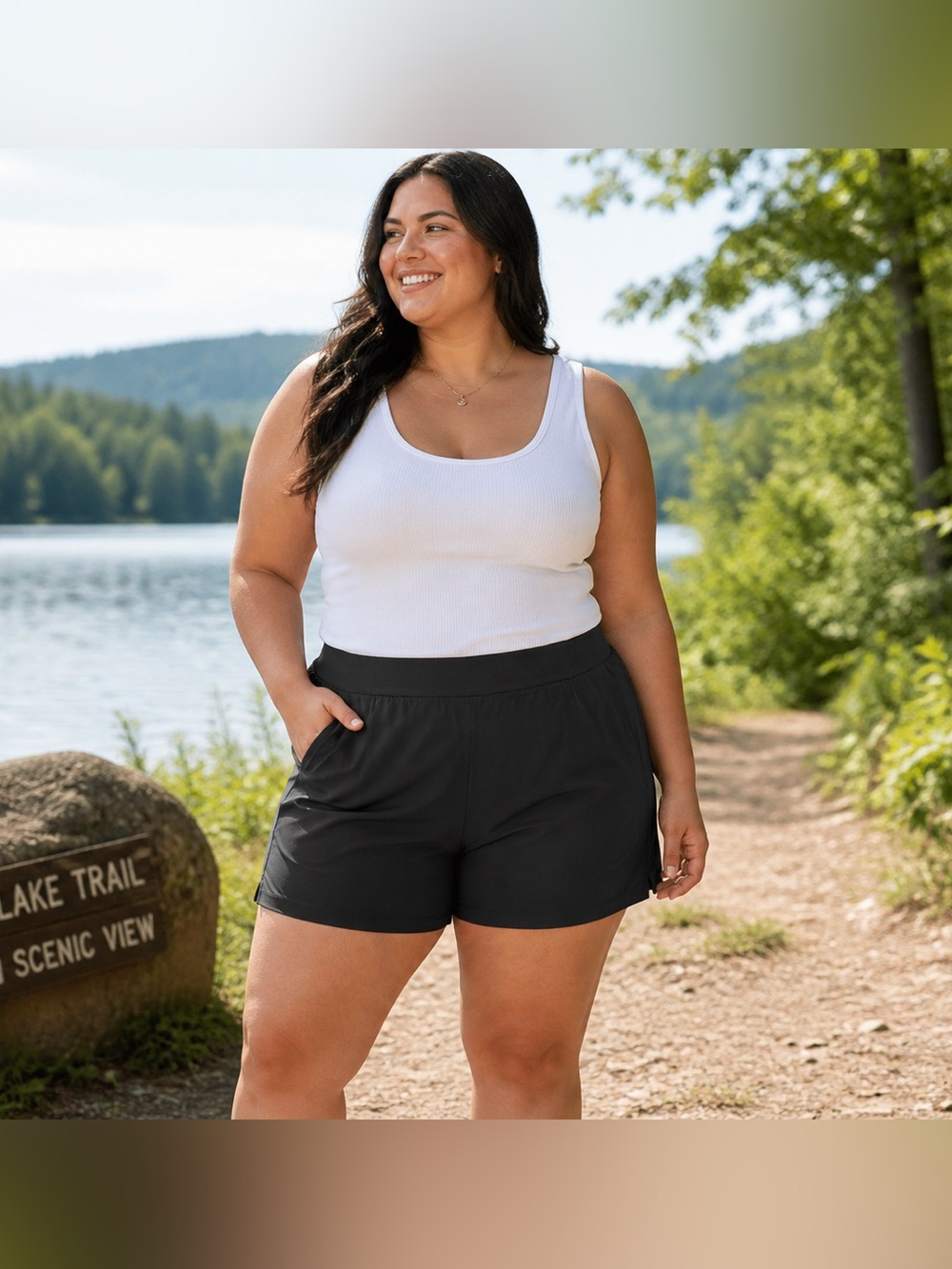 Columbia Women’s Omni Shade Shorts Size 3X High Rise Black Pull On